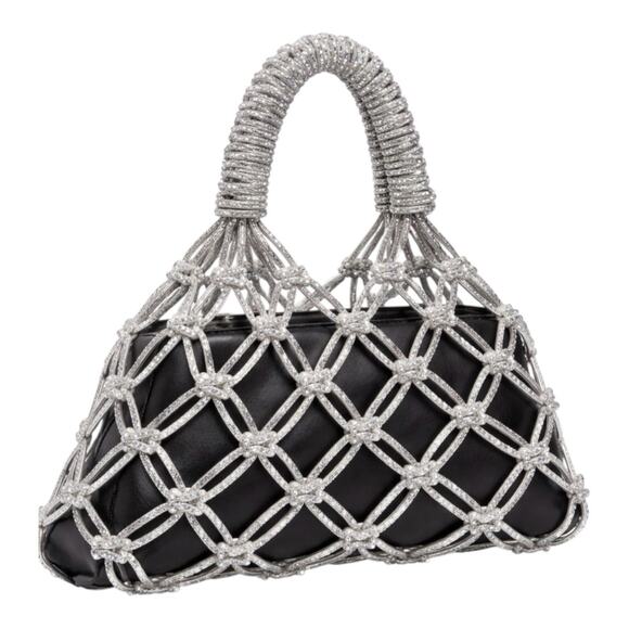 Anthropologie Handbags - Anthropologie Rocknot Transformer Crystal Net Statement Bag NWT $295